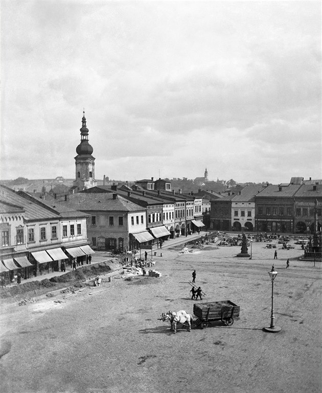 Centrální ostravské námìstí kolem roku 1890.