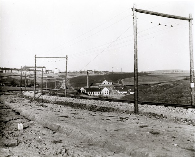 Železnièní tra u Tábora v roce 1903