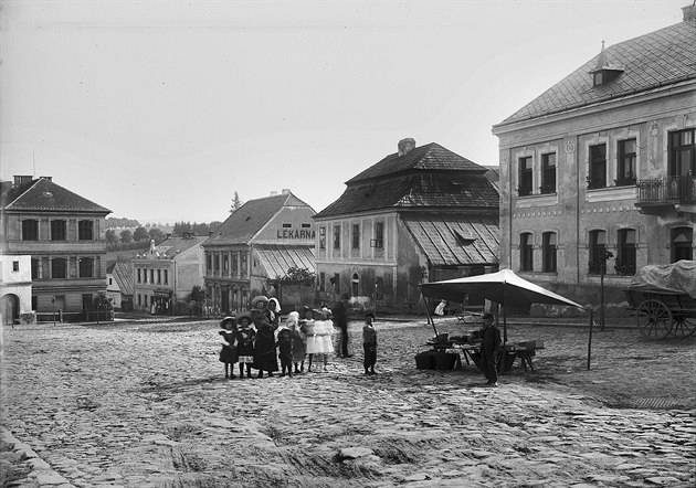 Námìstí ve Svìtlé nad Sázavou kolem roku 1898
