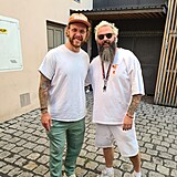 David Pastròák s kamarádem Tomášem.