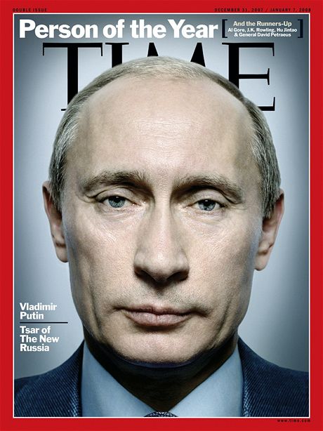 Osobnost roku Vladimir Putin na titulní stranì magazínu Time