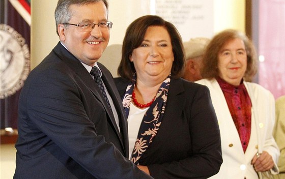 Prezident Bronislaw Komorowski s manželkou