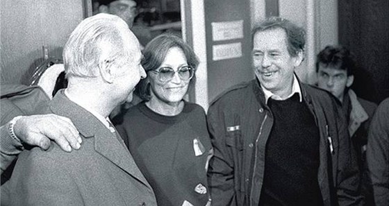 Alexandr Dubèek, Marta Kubišová a Václav Havel