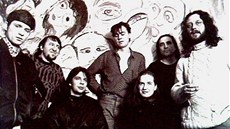 Skupina Pùlnoc v roce 1989 (zleva Petr Kumandžas, Josef Janíèek, Tomáš Schilla,