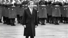 Václav Havel pøi první prezidentské inauguraci na Pražském hradì (29. prosince...