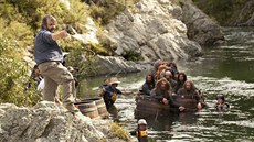 Režisér Peter Jackson bìhem natáèení filmu Hobit: Šmakova draèí pouš