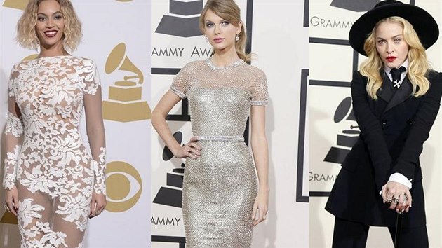 Beyoncé, Taylor Swiftová a Madonna na cenách Grammy