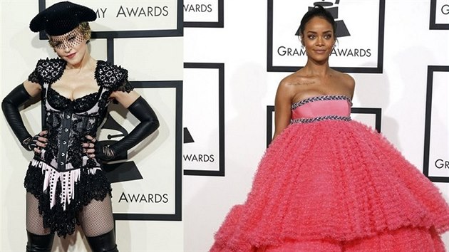 Madonna, Rihanna a Lady Gaga na cenách Grammy