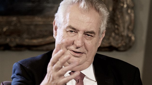 Prezident Miloš Zeman pøi rozhovoru pro iDNES.cz
