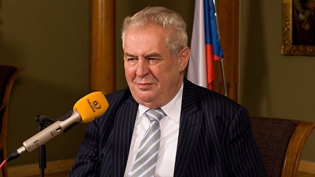 Prezident Miloš Zeman byl hostem rádia Frekvence 1.