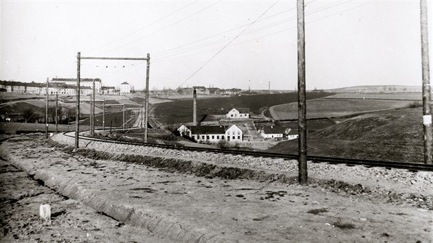 Železnièní tra u Tábora v roce 1903