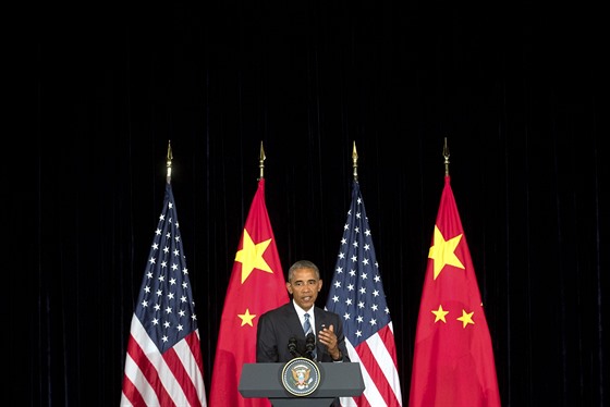 Americký prezident Barack Obama na letošním summitu G20 v èínském mìstì...