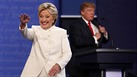 Hillary Clintonová po skonèení poslední debaty (20. øíjna 2016)