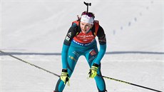 Francouzská biatlonistka Justine Braisazová  skonèila ve stíhacím závodì v Oslu...
