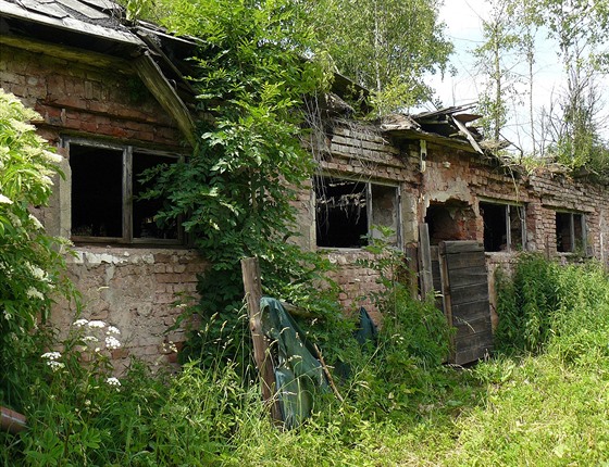Pozùstatky vesnice Debrné u Trutnova.