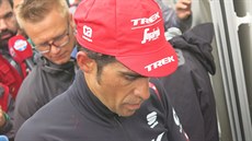 Alberto Contador po sedmnácté etapì španìlské Vuelty.