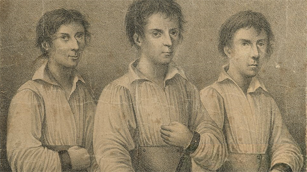 Odsouzení k trestu smrti - zleva: Jakub Fähding, Jan Jiøí Grasel a Ignác Stangel