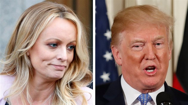 Pornohereèka Stormy Daniels a americký prezident Donald Trump