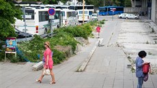 Autobusové nádraží ve Zlínì.