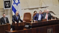 Prezident Miloš Zeman vystoupil na schùzi izraelského parlamentu v Jeruzalémì....