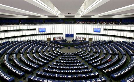 Jednací sál Evropského parlamentu ve francouzském Štrasburku