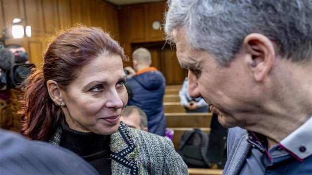 David Rath a Kateøina Kottová u Krajského soudu v Praze (16. ledna 2019)