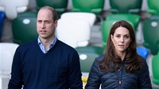 Princ William a vévodkynì Kate na návštìvì Irské fotbalové asociace (Belfast,...