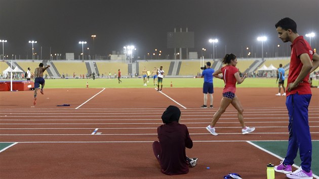 Poslední pøípravy pøed páteèním startem MS v atletice v Dauhá.