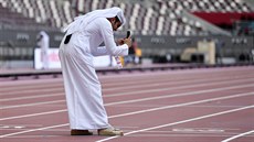 Poslední pøípravy pøed páteèním startem MS v atletice v Dauhá.