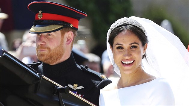 Princ Harry a Meghan Markle se vzali v kapli svatého Jiøí na hradì Windsor 19. kvìtna 2018.
