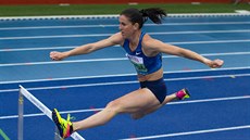 Zuzana Hejnová na trati 300 metrù pøekážek v rámci Inspiration Games v Papendalu