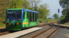 Motorová jednotka Regiosprinter spoleènosti Die Länderbahn CZ ve stanici ...