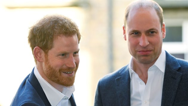 Princ Harry a princ William (Londýn, 26. dubna 2018)