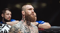 Slovenský MMA zápasník Samuel Krištofiè pøed zápasem v organizaci Oktagon.