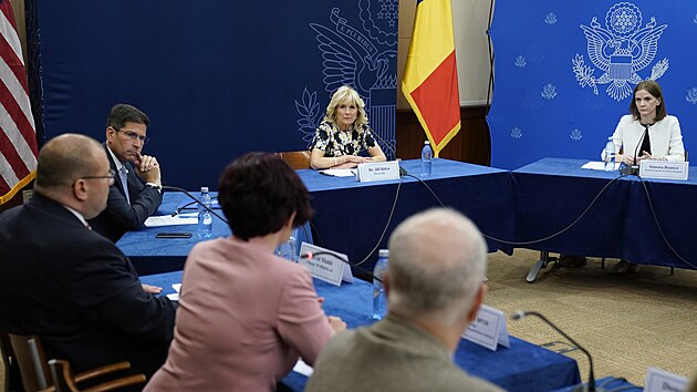 Americká první dáma Jill Bidenová na návštìvì v Rumunsku (8. kvìtna 2022)