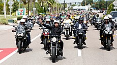 Brazilský prezident Jair Bolsonaro uspoøádal v americkém Orlandu motocyklovou...