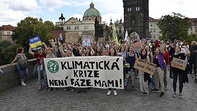 Stávka za klima, kterou uspoøádalo studentské ekologické hnutí Fridays for Future (9. záøí 2022)