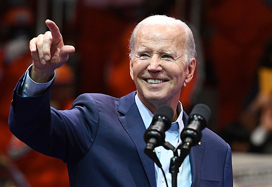 Joe Biden na mítinku na Floridì (2. listopadu 2022)