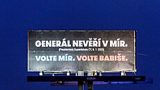 Billboard Andreje Babiše v Praze (19. ledna 2023)