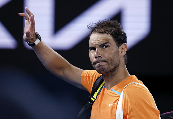 Španìlská tenisová hvìzda Rafael Nadal se louèí s Australian Open.