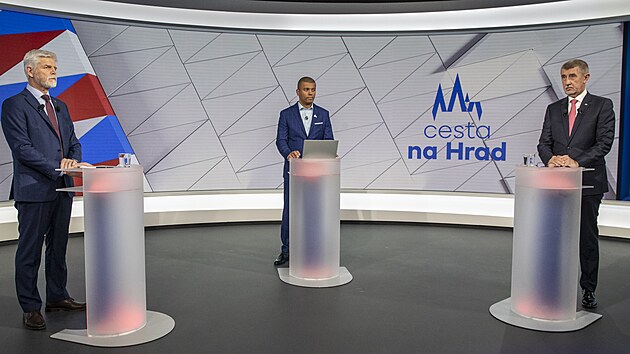 Petr Pavel a Andrej Babiš v debatì na TV Nova. (26.1.2023)
