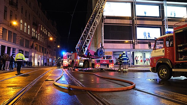 Zásah hasièù na Václavském námìstí (31. bøezna 2023)