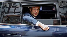 Emmanuel Macron na návštìvì východní Francie (19. dubna 2023)