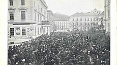Manifestace pro èeskou univerzitu v Brnì ze dne 5. 3. 1911, která se konala...