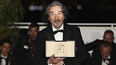 Koji Yakusho, držitel ceny pro nejlepšího herce za film "Perfect Days"...