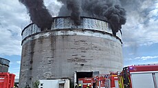 Požár elektroodpadu v Rybitví (12. èervence 2023)