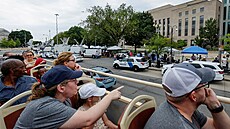 Americký exprezident Donald Trump u washingtonského soudu vyslechl obvinìní v...