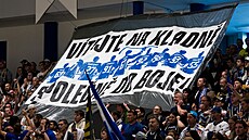 Rytíøi Kladno - HC Dynamo Pardubice, 2. kolo hokejové extraligy, transparent...