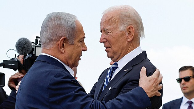 Prezident USA Joe Biden pøiletìl do Tel Avivu, setká se s izraelským premiérem Benjaminem Netanjahuem. (18. øíjna 2023)