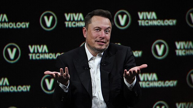Elon Musk na veletrhu Viva Technology (16. èervna 2023)